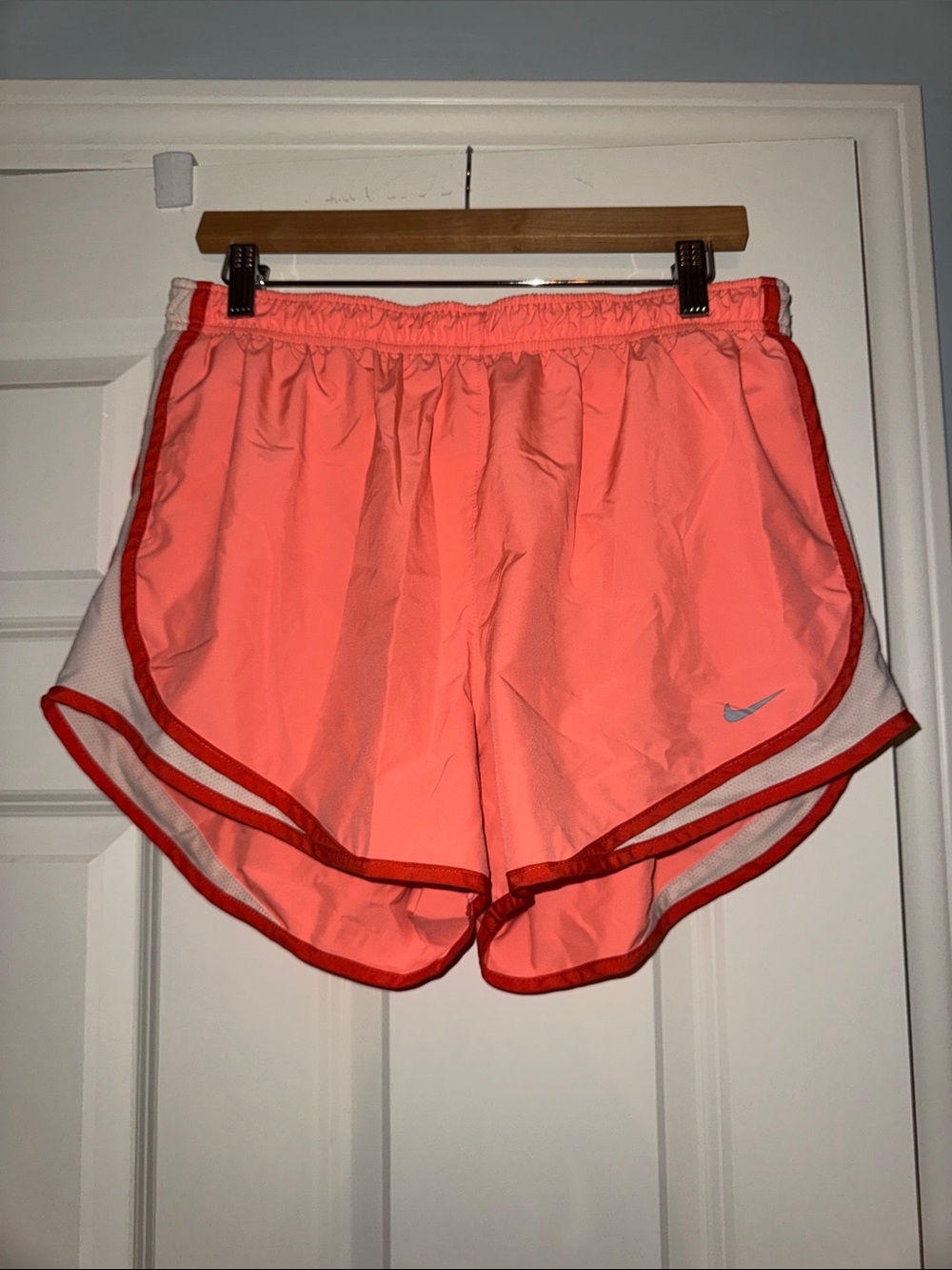 Nike Pro Coral and Red Women's Athletic Running Shorts